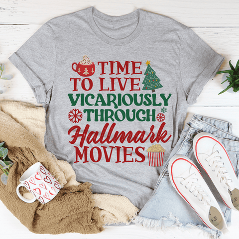 Time to Live Vicariously Christmas T-Shirt